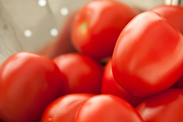 Image showing Fresh, Vibrant Roma Tomatoes