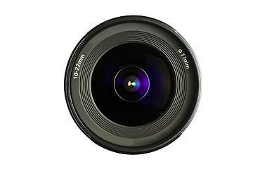 Image showing A camera Lens isolated on white 