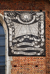 Image showing Sundial on the south wall of the nave of St. Mary's Church 