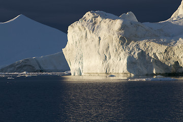 Image showing Iceberg in sunset