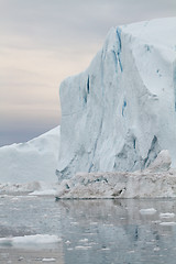 Image showing Iceberg in Ilulissat at sunset