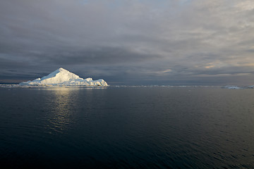 Image showing Iceberg in sunset