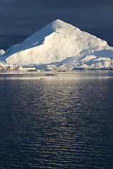 Image showing Iceberg in sunset