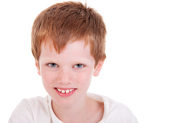 Image showing Cute Boy smiling, isolated on white