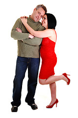 Image showing Couple hugging.