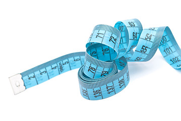 Image showing Curled measuring tape 