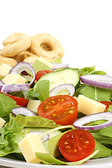 Image showing Mixed salad with cheese