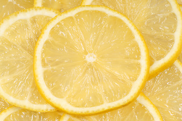 Image showing Lemon slices background