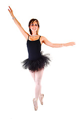 Image showing Beautiful young girl dancing ballet.
