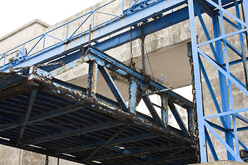 Image showing old desert car ferry dock