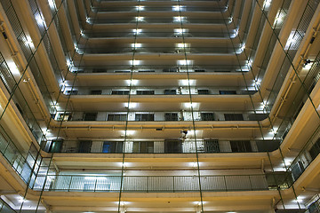 Image showing Hong Kong public housing apartment block 