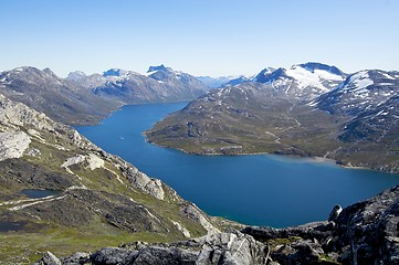 Image showing Greenland mountain range