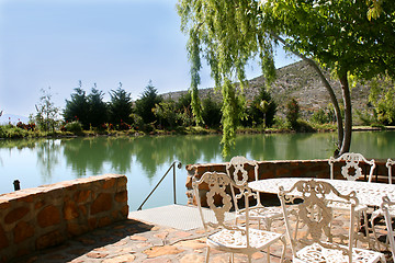 Image showing Patio on farm