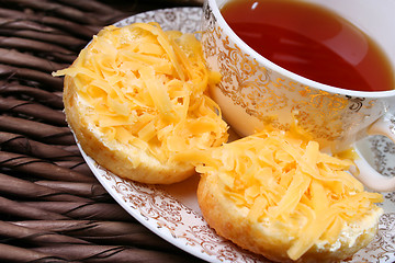 Image showing Tea and Scones