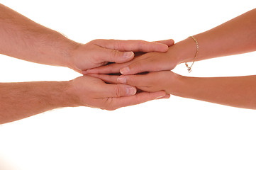 Image showing Man and woman hands.