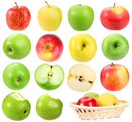 Image showing Set of apples