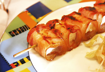 Image showing Bacon rolls with cheese