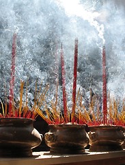 Image showing Prayer sticks, Ho Chi Minh, Vietnam