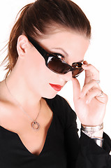 Image showing Lady with sunglasses.