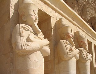 Image showing Guardians at the Temple of Queen Hatshepsut, Egypt