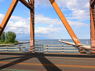 Image showing Old lift bridge 