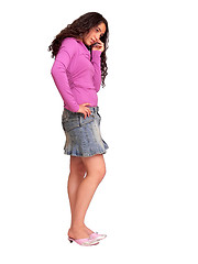 Image showing Long hair girl   