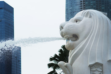 Image showing Merlion, the symbol of Singapore