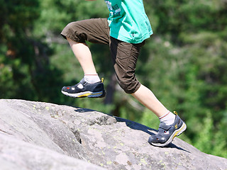 Image showing Hiking in Rocky Mountains