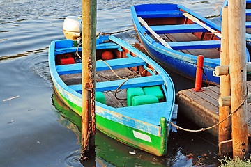 Image showing Many boats