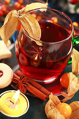 Image showing Hot drink for winter and Christmas