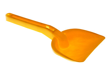 Image showing Orange toy shovel