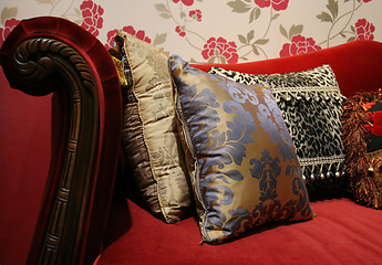 Image showing Sofa and cushions