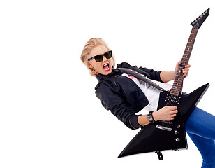 Image showing Rock star girl