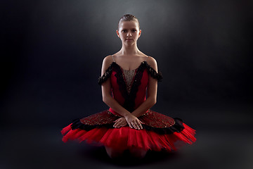 Image showing seated ballerina