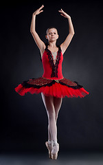 Image showing  ballerina is dancing gracefully 