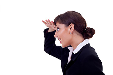 Image showing business woman looking forward