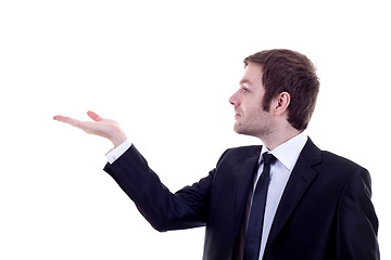 Image showing Business man presenting