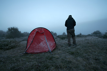 Image showing Frosty tent