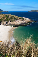 Image showing Crystalline desert beach in Niteroi, Rio de Janeiro, Brazil