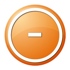 Image showing Orange Button Minus