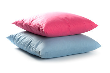 Image showing pink and blue pillows