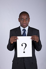 Image showing Businessman question