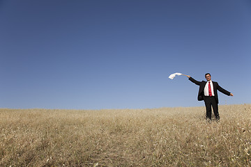 Image showing Defeated businessman