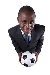 Image showing African soccer fan