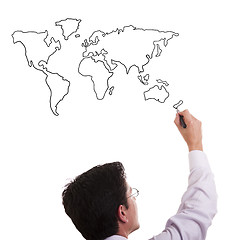 Image showing Global business concept