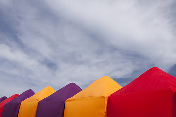 Image showing colorful tents