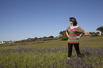 Image showing Enjoying life in the spring