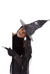 Image showing Halloween witch commercial message