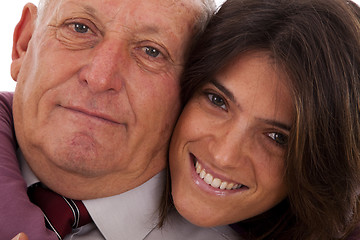 Image showing happy father and daughter