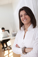 Image showing Modern businesswoman at her office